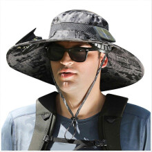 Solar Fan Hat Outdoor Fishing Hat Fan Solar Charging Sunblock Hat C
