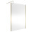 Balterley Balterley Wetroom Screen with Support Bar, 1400mm, Brushed Brass 1