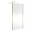 Balterley Balterley Wetroom Screen with Support Bar, 1000mm, Brushed Brass 1