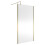Balterley Balterley Wetroom Screen with Support Bar, 1100mm, Brushed Brass 1