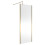 Balterley Balterley Wetroom Screen with Support Bar, 800mm, Brushed Brass 1
