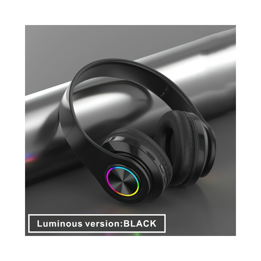 ( Black) Wireless Headphones, Deep Bass Wireless Earphones, Weight Foldable Headphones With Built-In Microphone Light/Black 5062264039238