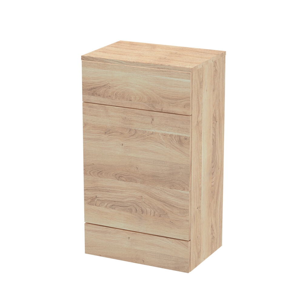 Alrewas Contemporary Floor Standing Wc Unit, Bleached Oak, 500Mm 5056883779033