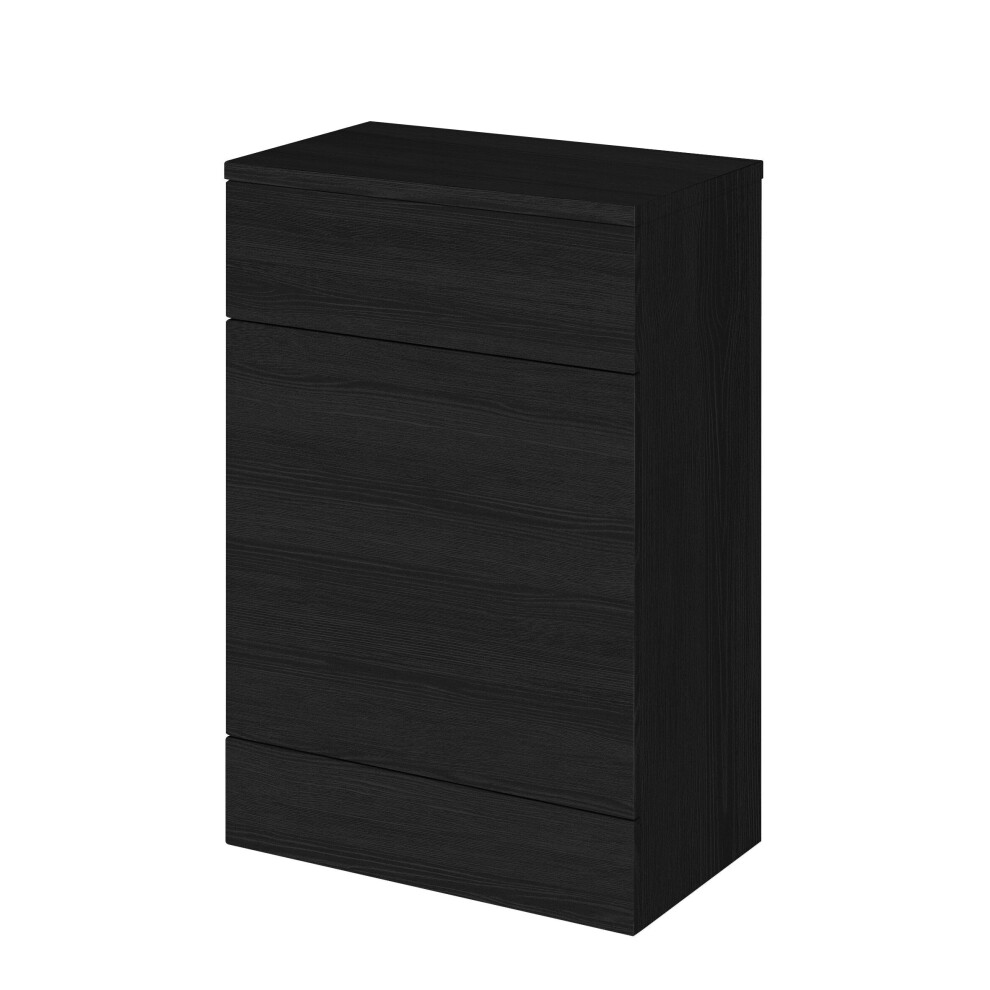 Balterley Alrewas Contemporary Floor Standing Wc Unit With Coordinating Worktop, Charcoal 600Mm Black