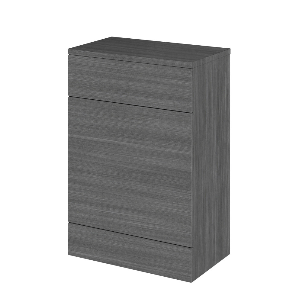 Balterley Alrewas Contemporary Floor Standing Wc Unit With Coordinating Worktop, Woodgrain, 600Mm Anthracite