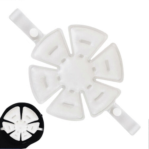 Hard Hat Cooling Pad Gel Mat for Bicycle Helmet - Reusable, Size Adjustable, Breathable Cooling Material