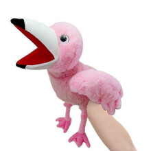 Pupazzo a forma di uccello per bambini, peluche educativo per raccontare storie, morbida bambola pappagallo per asilo e gioco genitore-figlio