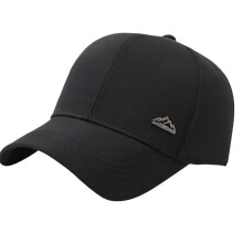 Fashion Cotton Blend Baseball Cap With Sweatband For-Black