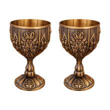 Artisanal Crafted Zinc Alloy Chalices Wine Glass For-Qinggu