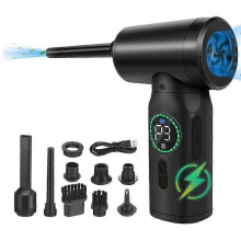 Aspirateur portatif sans fil haute performance, souffleur et pompe à air pour extérieur avec double usage, léger et efficace