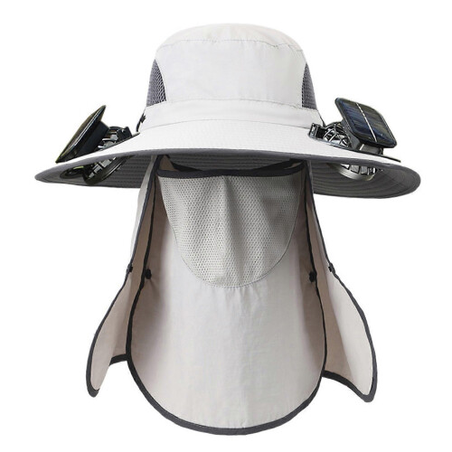 Breathable Solar Powered Hat Solar Cooling Fan Automatic Sunlight Charging Adjustable Strap Outdoor Gears  1