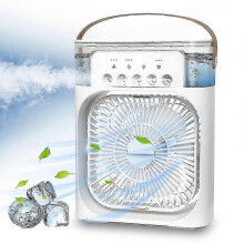 Kannettava pöytätuuletin sumutuksella, 3 nopeutta, ilmankostutin, viilentävä vesisuihku, hiljainen ja energiatehokas