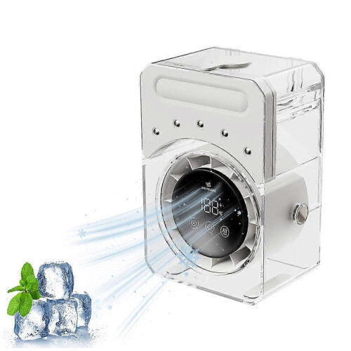 3 in 1 Mini Cold Fan Conditioner Humidifier Mist 500ml Tank USB Charging