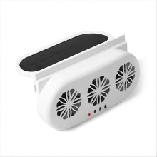 Solarbetriebener Fensterlüfter mit USB-Ladung und 3 Ventilatoren, effiziente und energiesparende Belüftung für Auto, Wohnmobil und Lkw-Raum