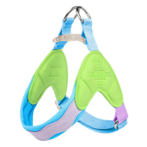 Soft Meshes Dog Harnesses Leashes Breathable-Emerald green S