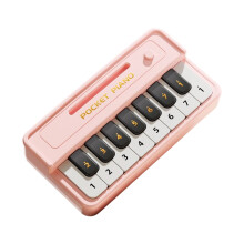 Beginner Keyboard Musical Instrument Plastic Texture Small-Pink