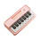 Beginner Keyboard Musical Instrument Plastic Texture Small-Pink 1