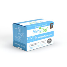 Simpleaf Flushable Feuchttücher unbeduftet | Umweltfreundlich, paraben- & alkoholfrei | Hypoallergen, sanft zur Haut