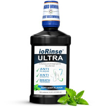 ioRinse Ultra Bouche est le Choix de 1,000s de Dentistes pour Adultes et Enfants. Sans Alcool, Mauvaise Odeur