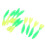 10 Piece Soft Lure Set Double Tails 1