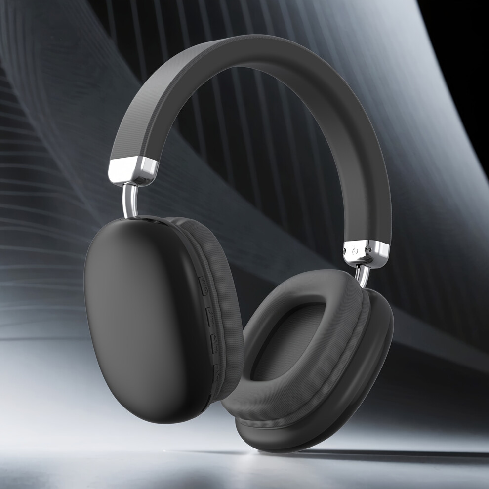 (, B40) Soft Headband Wireless Hifi-Music Headphones Earphones And Retractable & Foldable Headset With Mic Black 5062264039450