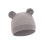 Classical Bear Ear Infant Hat Waffles Weave Fabric-linen color 1
