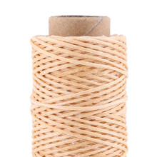 Beige Flat Waxed Sewing Cord 50m