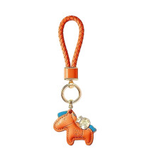 Porte-bonheur en forme de cheval, accessoire pendentif en-Orange
