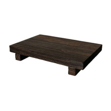 Plateau de voiturier de salle de bain, organisateurs en bois