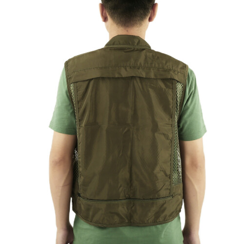 Ventilated Fishing Vest Mesh Pockets