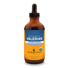 Herb Pharm Bio-Zertifizierte Baldrianwurzel Flüssigextrakt für Entspannung, 4 Unzen