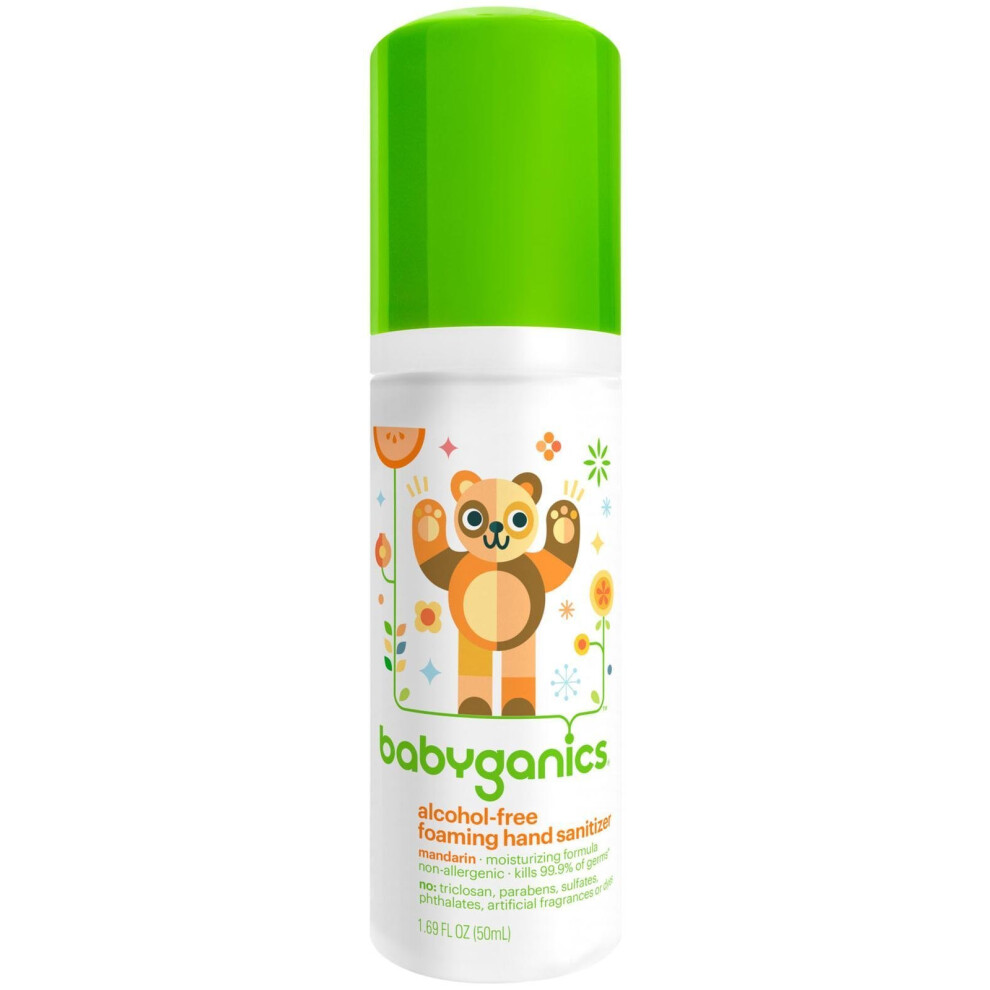 Babyganics Alcohol Free Foaming Hand Sanitizer - Mandarin - 1.69 Oz
