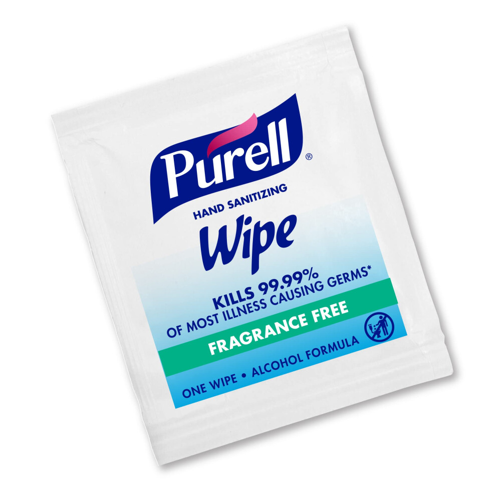 Purell Hand Sanitizing Wipes, Alcohol Formula, Fragrance Free, 300 Count Individually Wrapped Hand Wipes - 9020-06-Ec