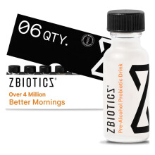 ZBiotics Pre-Alcohol - Besser fühlen nach dem Trinken, erfrischt aufwachen, wissenschaftlich fundiert, patentiertes Probiotikum, 6-Pack