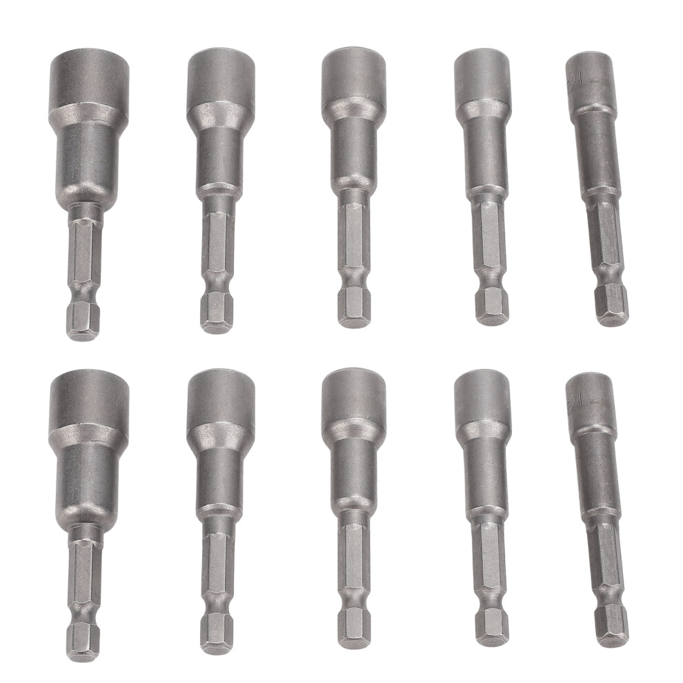 Magnetic Hex Socket Set 1/4in Shank 65mm