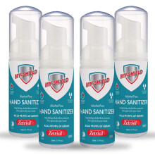 My-Shield Hand Sanitizer Foam 1.7 oz (4-pack). Langdurige bescherming. Verzorgt handen met Aloë Vera. Alcohol VRIJ.