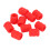 RC121 Silicone Bike Frame Sleeves 20 Pack Red 2