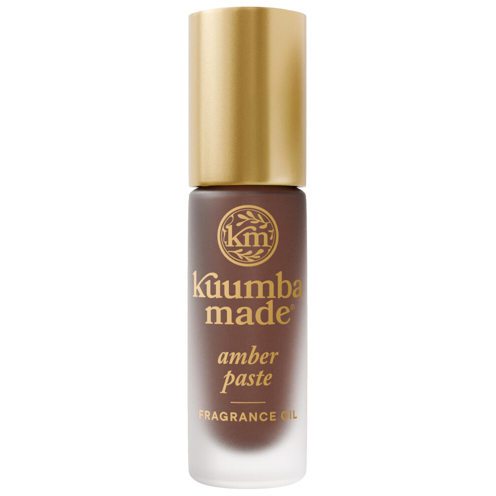 Kuumba Made Amber Paste Fragrance Oil, Long-Lasting Small-Batch Perfume Roller, Vegan, Alcohol-Free, 0.15 Fl Oz