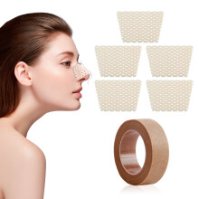Thermoplastischer Nasensplint & Hautfarbener Klebeband, alkoholfreies Nasenfixierung Kit