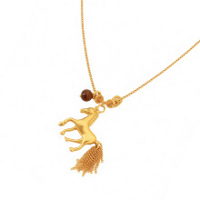 Chic Alloy Necklace Featuring Flowing Tassels and-Gold-color