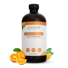 Living Well with Dr. Michelle Citrus Remineralizing Mouthwash | Hydroxyapatite & Silver | Alcohol-Free