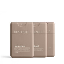 Noshinku - Gel Hidratante de Manos Santal Blanc 3-Pack, Spray de Viaje