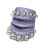 Comfortable Elegant Hollow Design Ring Imitation Pearls-Purple 1