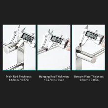 Wall Mounted Towel Bar with Small Hooks
