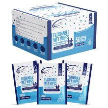 Toallitas Húmedas Air Jungles Descartables 50 Unidades, con Aloe Vera y Vitamina E, Tamaño de Viaje