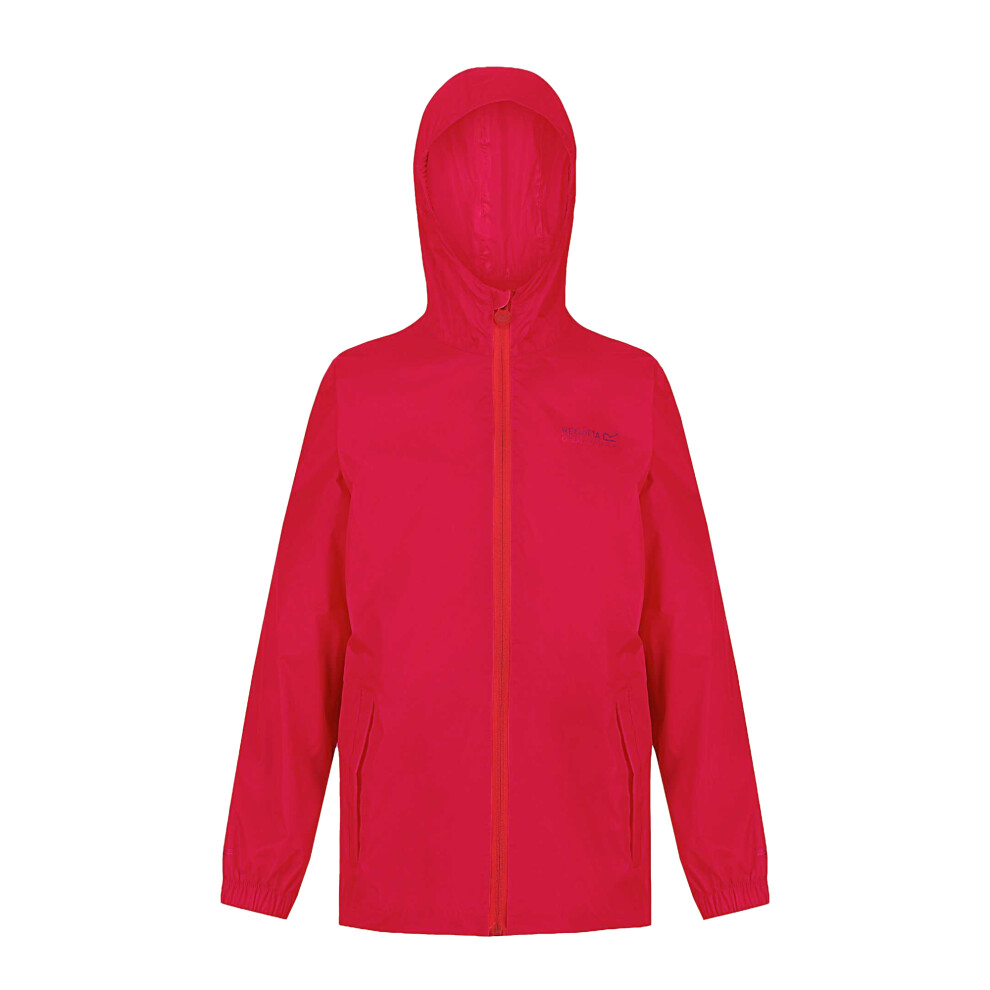 Regatta (2 Years, Cabaret) Great Outdoors Childrens/Kids Pack It Jacket Iii Waterproof Packaway Black Black,Multicoloured