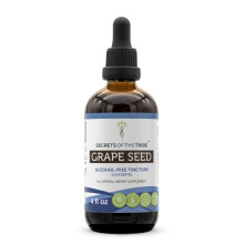 Secrets of the Tribe Traubenkern Tinktur alkoholfreies Extrakt, Traube (Vitis Vinifera) getrocknete Samen Tinktur (4 FL OZ)