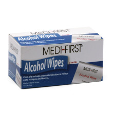 Medique Medi-First 22133 Salviette Disinfettanti in Alcol, 100 per Scatola