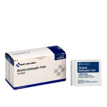 First Aid Only 12-110 Salviette alcoliche, Singolarmente Confezionate, 100 per Scatola