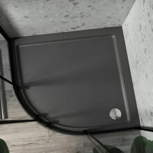 Nes Home LH 1200 x 900mm Offset Quadrant Tray Slate Grey